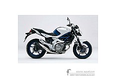 Naklejki do Suzuki SFV650 GLADIUS 2010 - Niebiesko Biały • Suzuki Naklejki OEM