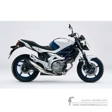 Suzuki SFV650 GLADIUS 2010 - Blu Bianco - Pearl Suzuki Deep Blue / Pearl Splash White