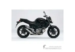 Pegatinas para Suzuki SFV650 GLADIUS 2011 - Negro • Suzuki Pegatinas OEM