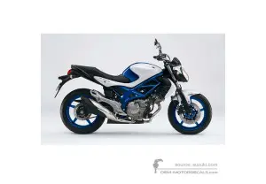 Adesivi per Suzuki SFV650 GLADIUS 2011 - Blu Bianco • Suzuki Adesivi OEM
