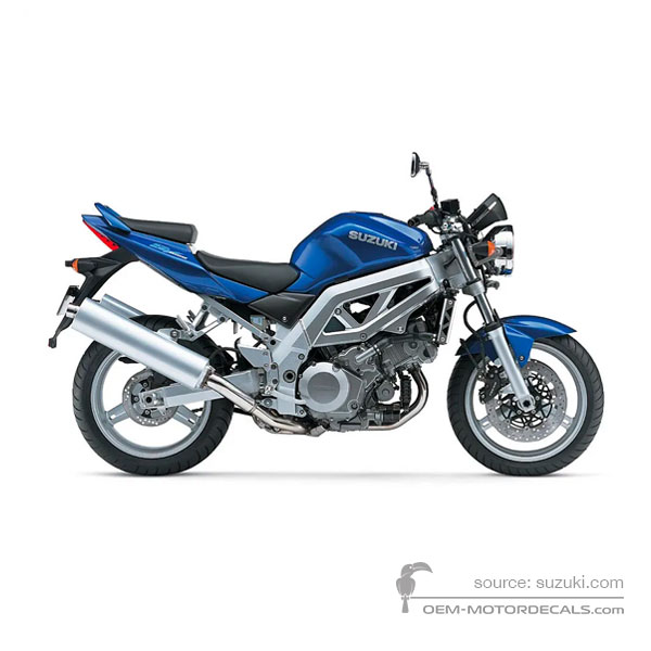 Stickers voor Suzuki SV1000 2003 - Blauw • Suzuki OEM Stickers
