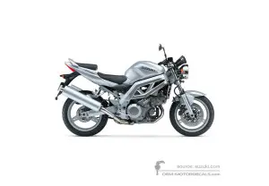 Stickers voor Suzuki SV1000 2003 - Zilver • Suzuki OEM Stickers