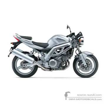 Suzuki SV1000 2003 - Zilver - Sonic Silver Metallic