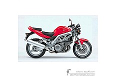 Stickers voor Suzuki SV1000 2004 - Rood • Suzuki OEM Stickers