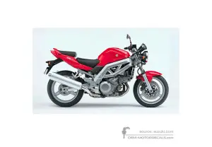 Adesivi per Suzuki SV1000 2004 - Rosso • Suzuki Adesivi OEM