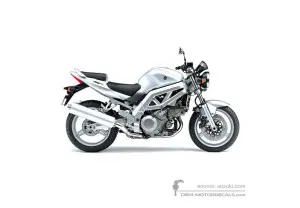Adesivi per Suzuki SV1000 2004 - Argento • Suzuki Adesivi OEM