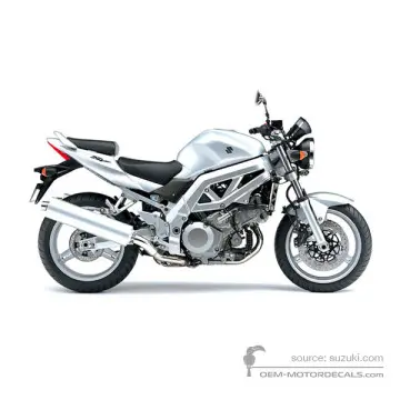 Suzuki SV1000 2004 - Zilver - Sonic Silver Metallic