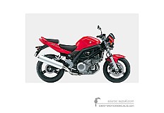 Stickers voor Suzuki SV1000 2005 - Rood • Suzuki OEM Stickers