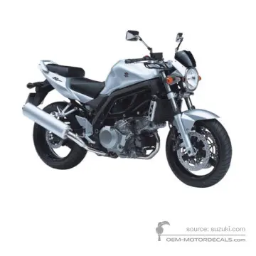 Suzuki SV1000 2005 - Zilver - Sonic Silver Metallic