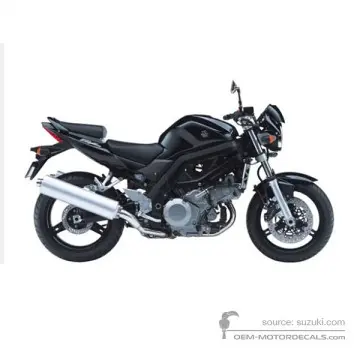 Suzuki SV1000 2006 - Czarny - Pearl Nebular Black