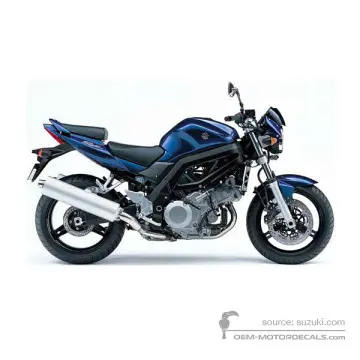Suzuki SV1000 2006 - Blauw - Pearl Suzuki Deep Blue No.2