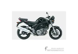Adesivi per Suzuki SV1000 2007 - Nero • Suzuki Adesivi OEM