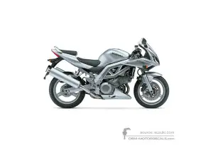 Autocollants pour Suzuki SV1000S 2003 - Argent • Suzuki Autocollants OEM