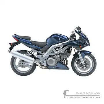 Suzuki SV1000S 2004 - Bleu - Dark Space Blue Metallic