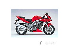 Aufkleber für Suzuki SV1000S 2004 - Rot • Suzuki OEM-Aufkleber