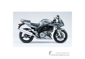 Stickers voor Suzuki SV1000S 2005 - Zilver • Suzuki OEM Stickers