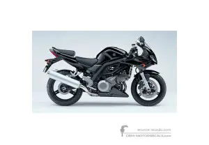 Pegatinas para Suzuki SV1000S 2007 - Negro • Suzuki Pegatinas OEM