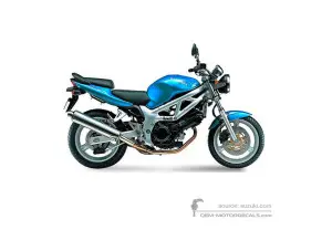 Adesivi per Suzuki SV650 1999 - Blu • Suzuki Adesivi OEM