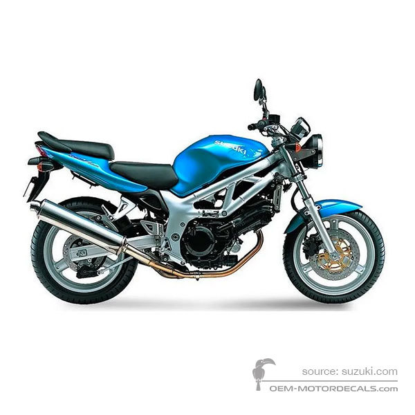 Decals for Suzuki SV650 1999 - Blue • Suzuki OEM Decals