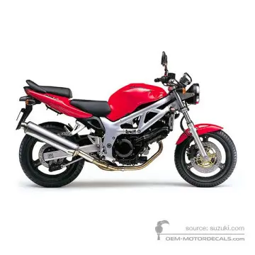 Suzuki SV650 1999 - Czerwony - Pearl Helios Red