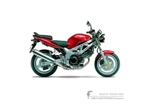 Adesivi per Suzuki SV650 2001 - Rosso • Suzuki Adesivi OEM