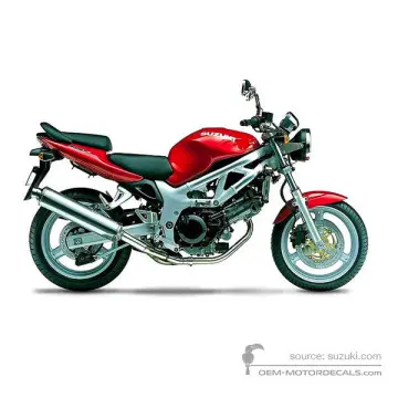 Suzuki SV650 2001 - Rosso - Candy Antares Red