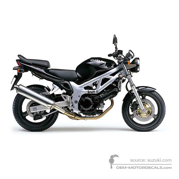 Decals for Suzuki SV650 1999 - Black • Suzuki OEM Decals