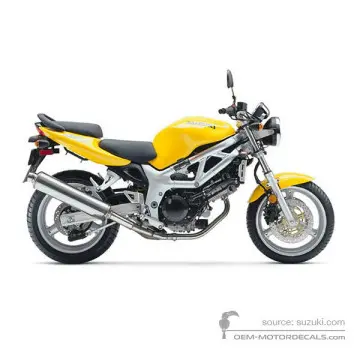 Suzuki SV650 2002 - Jaune - Pearl Lively Yellow