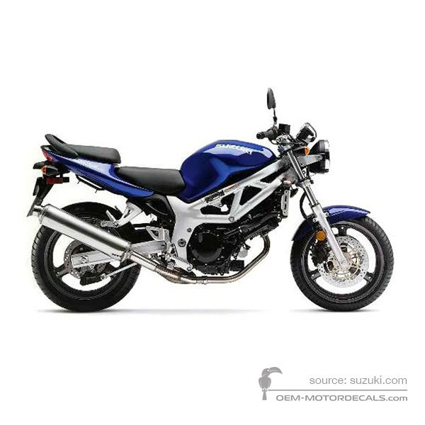 Decals for Suzuki SV650 2002 - Blue • Suzuki OEM Decals