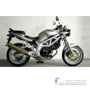 Suzuki SV650 2002 - Zilver - Sonic Silver Metallic