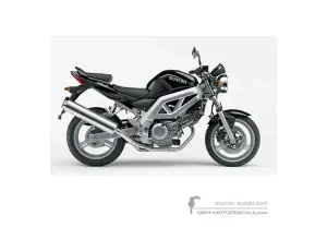 Adesivi per Suzuki SV650 2003 - Nero • Suzuki Adesivi OEM