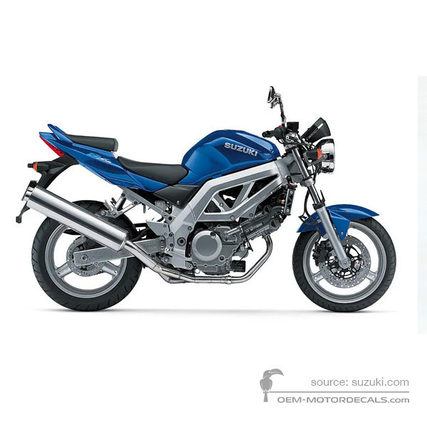 Decals for Suzuki SV650 2003 - Blue • Suzuki OEM Decals
