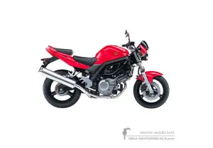 Adesivi per Suzuki SV650 2005 - Rosso • Suzuki Adesivi OEM