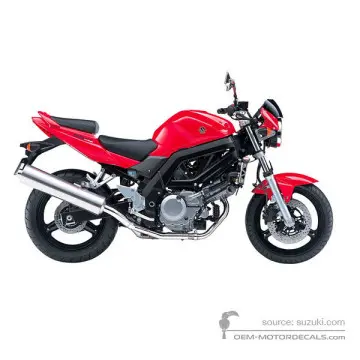 Suzuki SV650 2005 - Rouge - Pearl Crystal Red