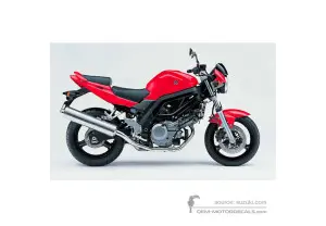 Adesivi per Suzuki SV650 2006 - Rosso • Suzuki Adesivi OEM