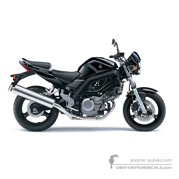Pegatinas para Suzuki SV650 2007 - Negro • Suzuki Pegatinas OEM