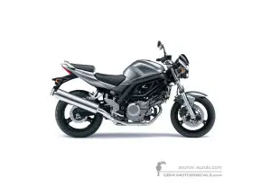 Naklejki do Suzuki SV650 2007 - Szary • Suzuki Naklejki OEM