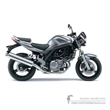 Suzuki SV650 2007 - Szary - Oort Gray Metallic