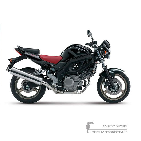 Stickers voor Suzuki SV650 2008 - Zwart • Suzuki OEM Stickers