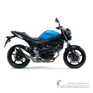 Suzuki SV650 2017 - Niebieski - Metallic Triton Blue
