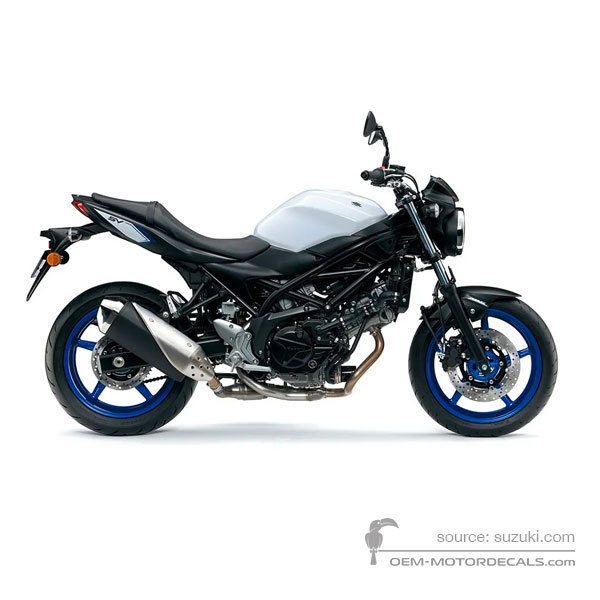 Decals for Suzuki SV650 2017 - White • Suzuki OEM Decals