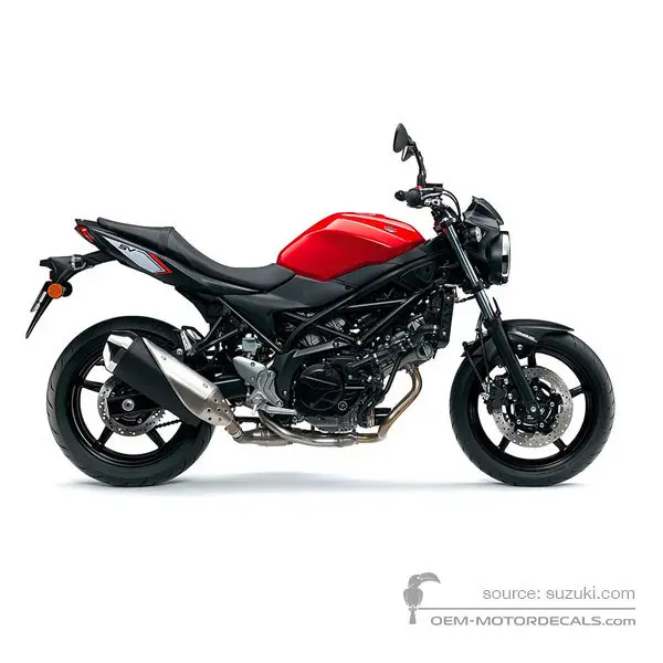 Suzuki SV650 2017 - Czerwony - Pearl Mira Red