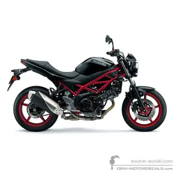 Suzuki SV650 2018 - Czarny - Glass Sparkle Black