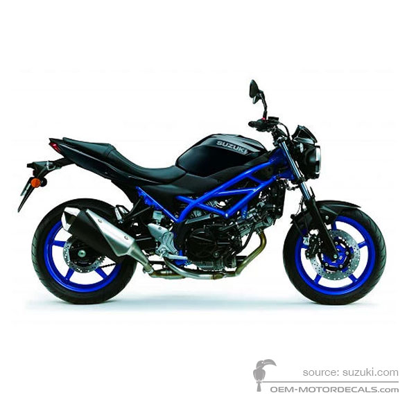 Decals for Suzuki SV650 2019 - Black • Suzuki OEM Decals