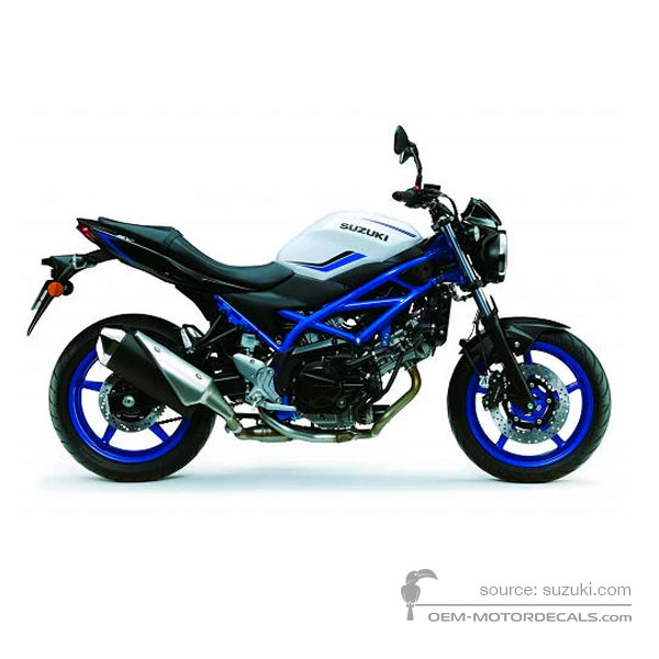 Decals for Suzuki SV650 2019 - White • Suzuki OEM Decals