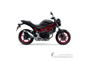 Aufkleber für Suzuki SV650 2020 - Schwarz • Suzuki OEM-Aufkleber