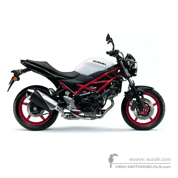 Suzuki SV650 2021 - Biały - Glass Sparkle Black / Pearl Brilliant White
