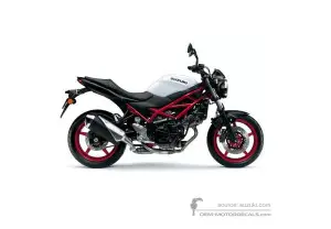 Aufkleber für Suzuki SV650 2022 - Weiss • Suzuki OEM-Aufkleber