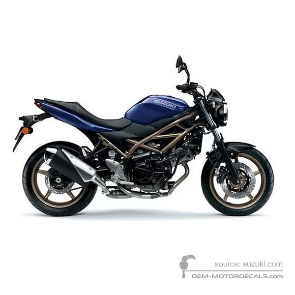 Stickers voor Suzuki VS650 2023 - Blauw • Suzuki OEM Stickers