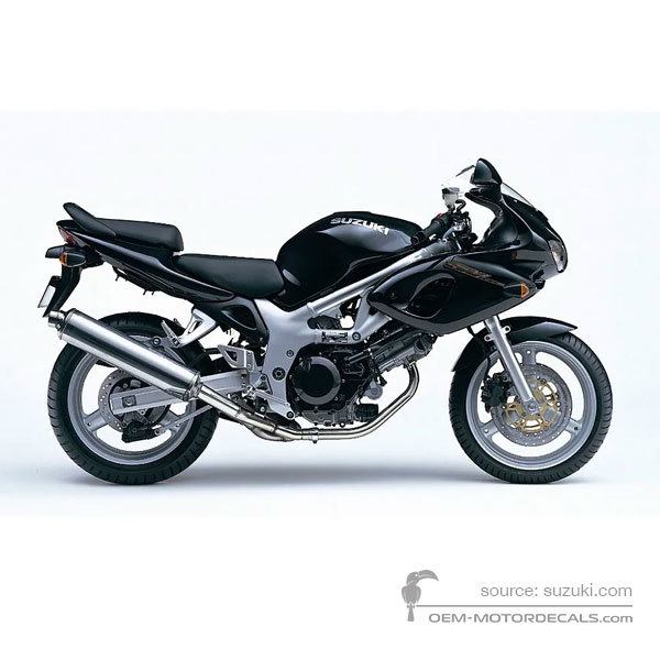 Stickers voor Suzuki SV650S 1999 - Zwart • Suzuki OEM Stickers